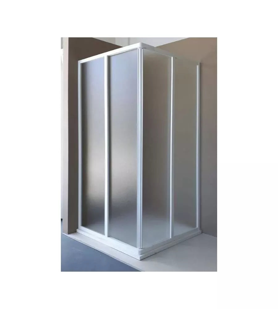68/79 X 68/79 SQUARE SHOWER STALL 3MM GLASS WHITE BAHAMAS
