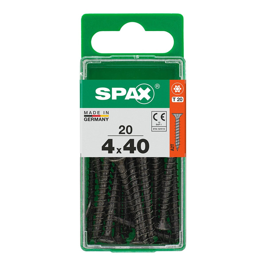 SPAX TSP T-STAR PLUS BLACKS 4X40 S 20 PCS