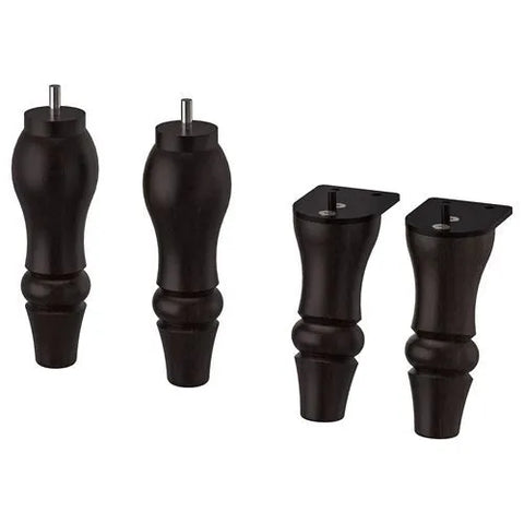 STOCKSUND Legs for Armchair/Sofa, Black, set of 4
