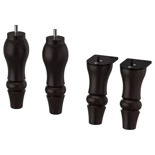 STOCKSUND Legs for Armchair/Sofa, Black, set of 4