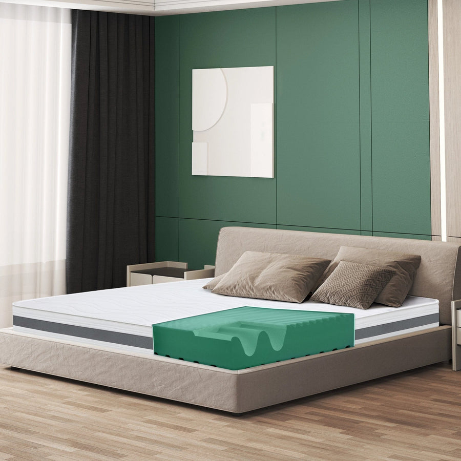 The White Stone Orthopedic Mattress 80 x 190 cm | Height 16 cm | 3D Air Cover in Hypoallergenic and Anti-Mite Fiber | 7 Thermosensitive Differentiated Zones