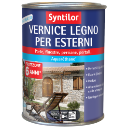 WATER-BASED COLORLESS SATIN HIGH PROTECTION SYNTILOR WATER-BASED PROTECTIVE WOOD PAINT 250 ML