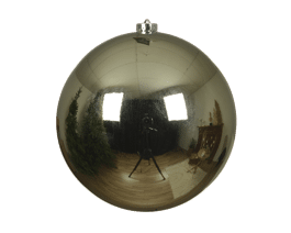 GREEN PLASTIC CHRISTMAS BALL DIAM 14