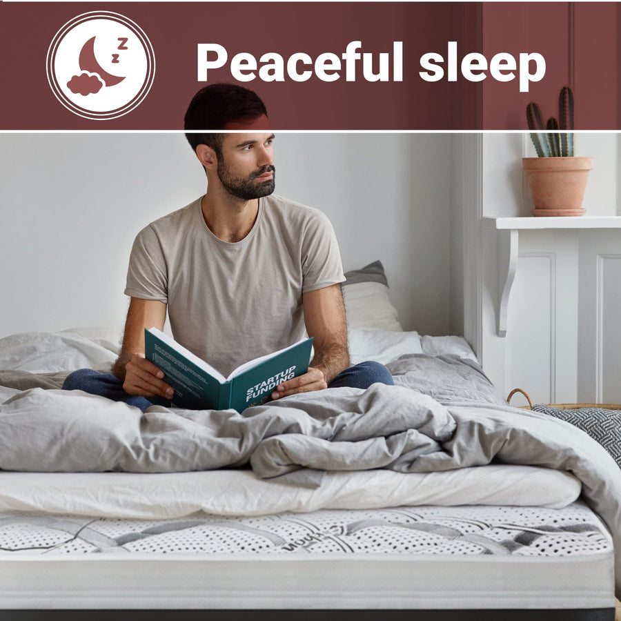 The White Stone Memory Foam Mattress 80 x 190 cm | Medium Firmness | Height 27 cm | Hypoallergenic and Breathable Fabric | Orthopedic and Contouring Properties