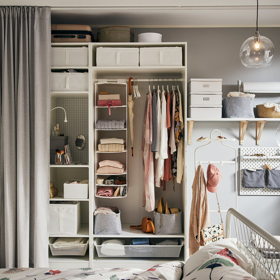 PAX wardrobe frame, white, 100x236x58 cm