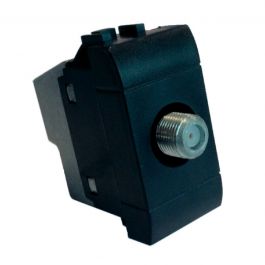 BLACK DIRECT FEMALE SAT SOCKET LIVING LIGHT