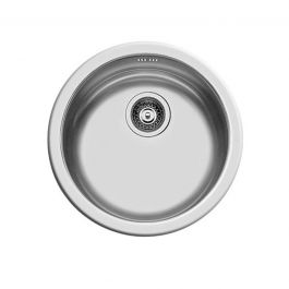 D43.5CM BUILT-IN SINK 1 ROUND STAINLESS STEEL BOWL