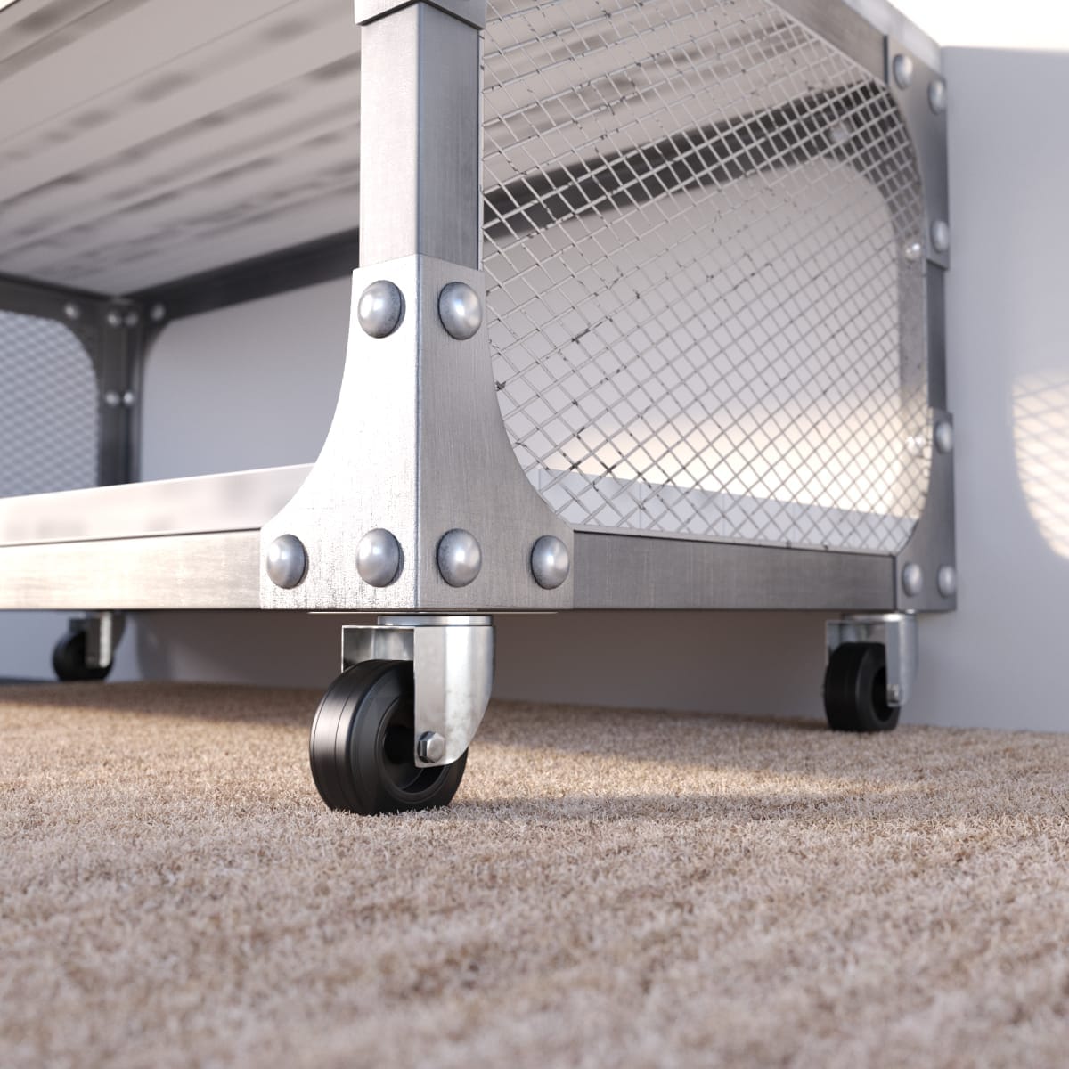 Bricocenter 125MM DIAMETER SWIVEL RUBBER WHEEL WITH PLATE