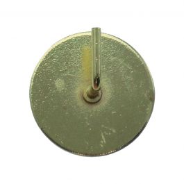 2 GOLD ROUND ADHESIVE HOLDERS