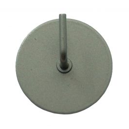 2 ROUND NICKEL ADHESIVE HOLDERS