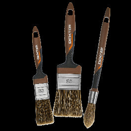 SET 3 DEXTER WOOD BRUSHES 15 -30-50MM