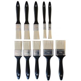 SET 10 GENERIC FLAT BRUSHES MM13-25-