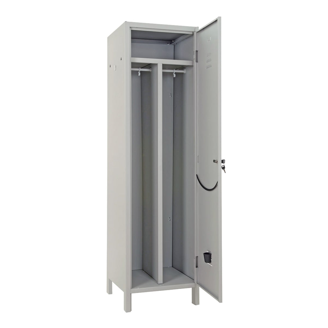 CLEAN CLEANED W50xD50xH179CM METAL DISPLAY CABINET GREY COLOUR