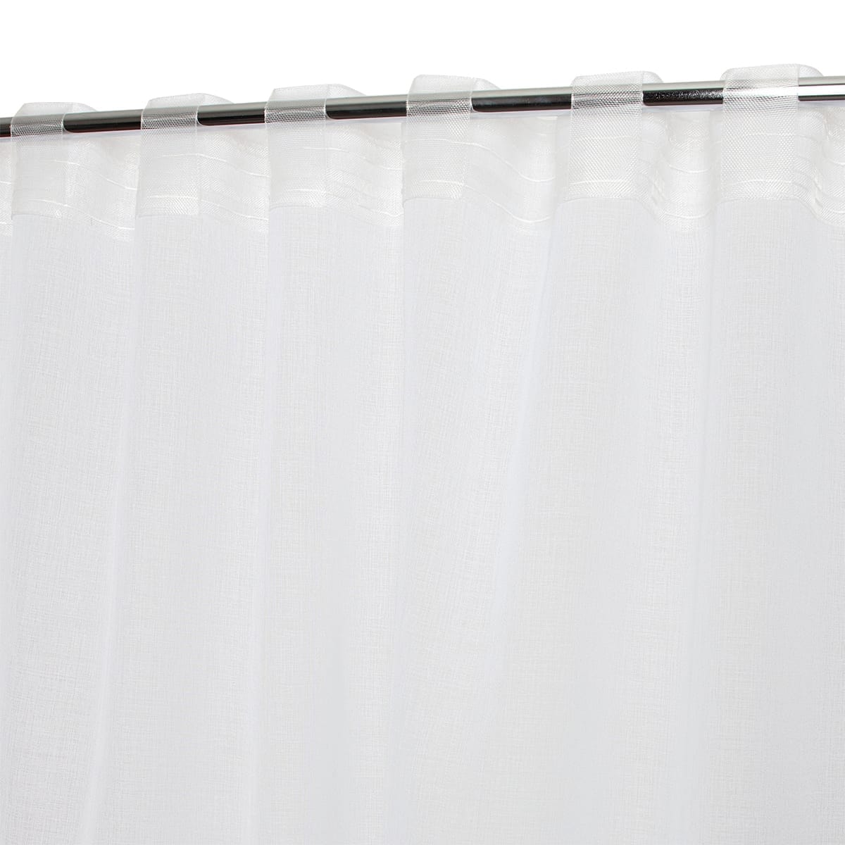 Bricocenter ACCADIA WHITE FILTER CURTAIN 140X280 WEBBING AND CONCEALED HANGING LOOP