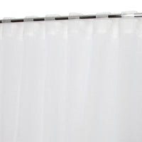 ACCADIA WHITE FILTER CURTAIN 140X280 WEBBING AND CONCEALED HANGING LOOP