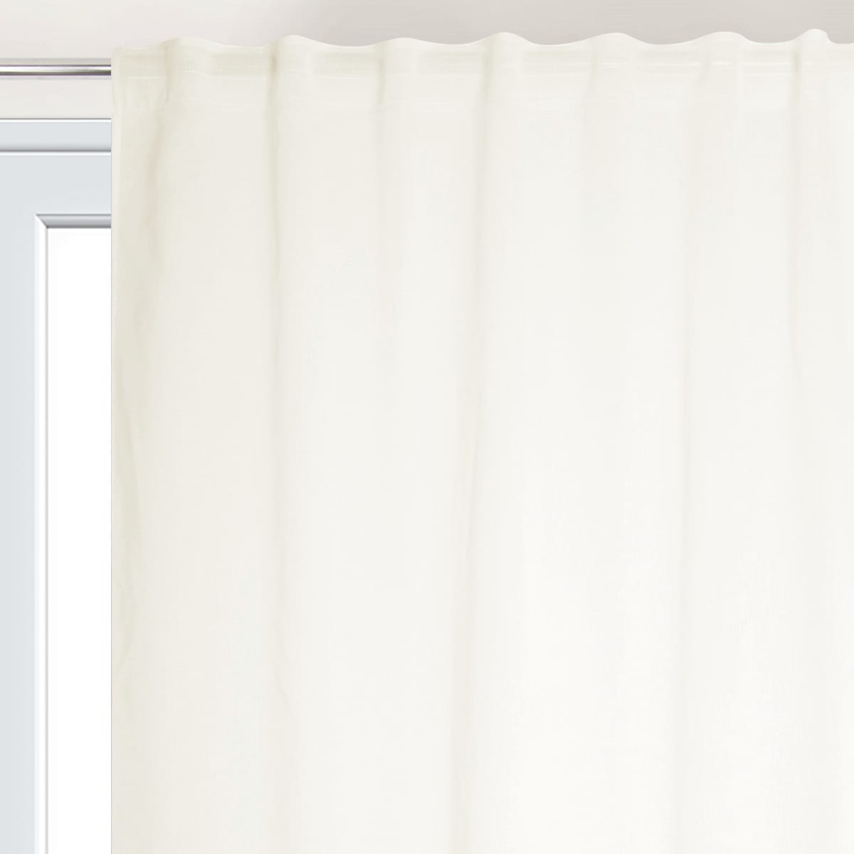 Bricocenter ACCADIA ECRU FILTER CURTAIN 140X280 WEBBING AND CONCEALED HANGING LOOP