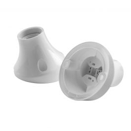 WALL LAMP HOLDER E27 PLASTIC BLACK