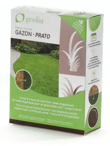 GEOLIA BIO LAWN GRANULATED FERTILISER 1 KG