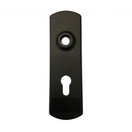 ESCUTCHEON FOR OVERHEAD LOCKS BLACK PLASTIC MOULDED CYLINDER