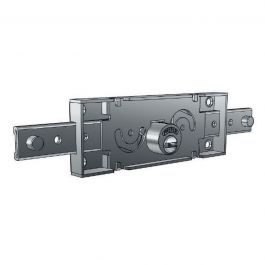 CENTRAL SHUTTER LOCK ROUND CYLINDER LEFT/RIGHT FLAT KEY GALVANISED STEEL