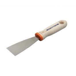 DEXTER SMOOTH PUTTY KNIFE 40 MM STEEL BLADE WOODEN HANDLE
