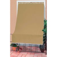 CARIBBEAN BALCONY AWNING 140X300 BEIGE W/HANGINGS AND HOOKS
