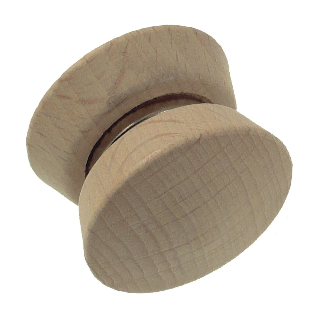 MAGNETIC BUTTONS WOOD 32 MM BLEACHED 2 PIECES