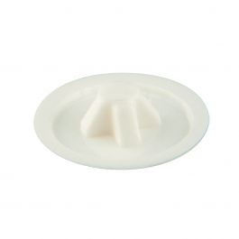 WHITE PLASTIC SCREW COVERS DIAM. 6 MM, 30 PIECES
