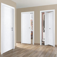 SIDE DOOR 70X210 REVERSIBLE HINGED WHITE ARES