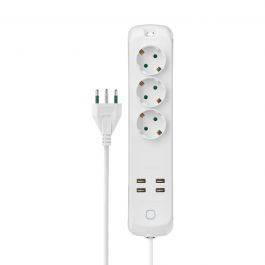 MULTIPLE MOBILE SOCKET 2P+E 16 A 250w white