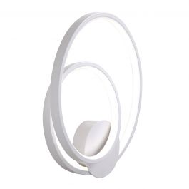 MALENA ALUMINIUM WALL LIGHT WHITE 26X26X8CM LED12W NATURAL LIGHT