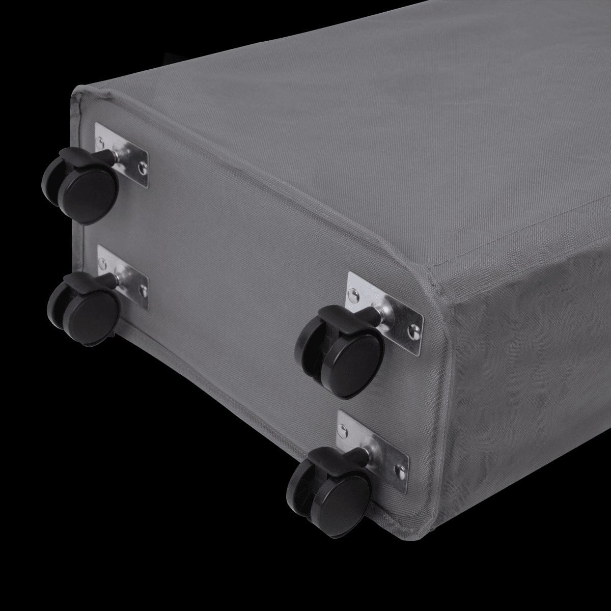 Bricocenter ROLLER SLIM LINEN RACK WITH WHEELS GREY FABRIC W 39 D 18,5 H 60 CM