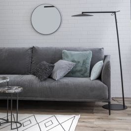 CIRCLE MIRROR 50 CM METAL BLACK