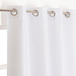 DARIO CURTAIN WHITE SILVER OPAQUE 140X280 CM