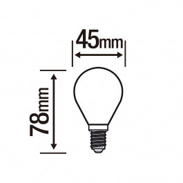 LED BULB E14=60W FROSTED SPHERE NATURAL LIGHT