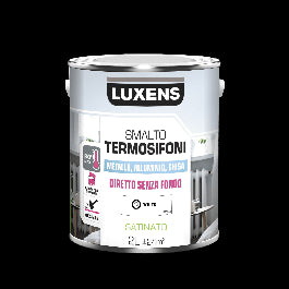 WATER-BASED WHITE SATIN-FINISH RADIATOR ENAMEL 2 LT. LUXENS