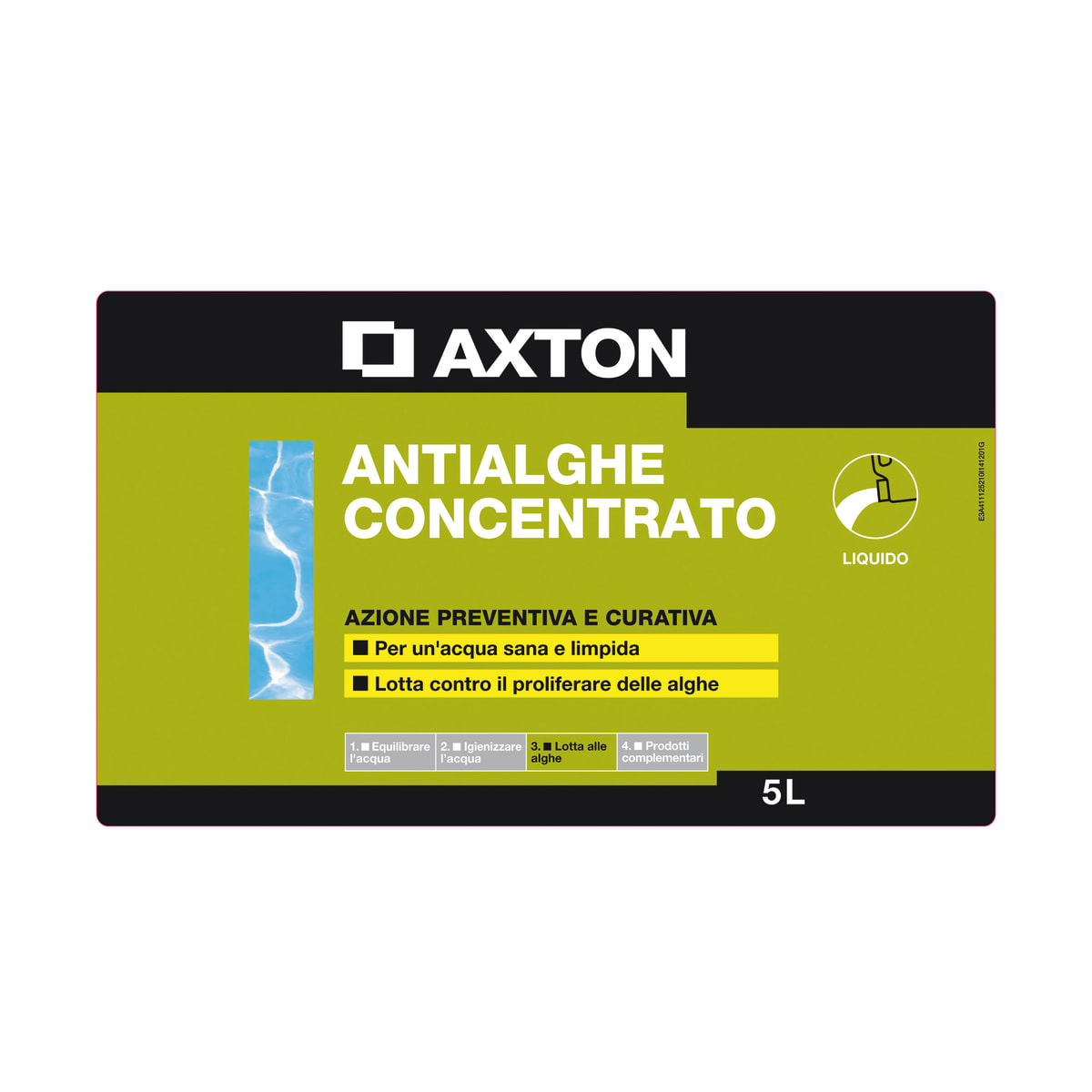 CONCENTRATED ANTIALGAE FOR SWIMMING POOLS 5LT