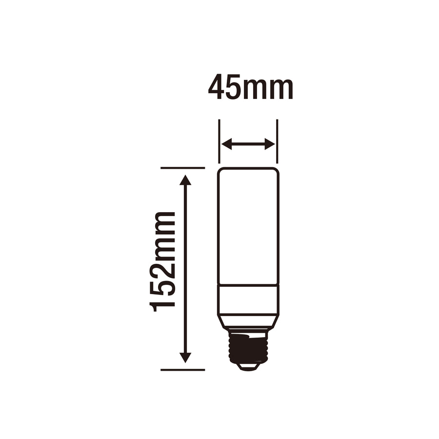 E27=100W FROSTED TUBULAR LED BULB NATURAL LIGHT