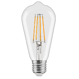 LED DECORATIVE BULB E27=75W TRANSPARENT WARM LIGHT