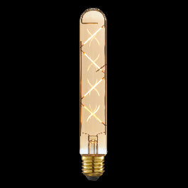 DECORATIVE LED BULB E27= 28W TUBULAR AMBER