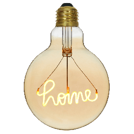 DECORATIVE HOME LED BULB E27=21W GLOBE G125 AMBER WARM LIGHT