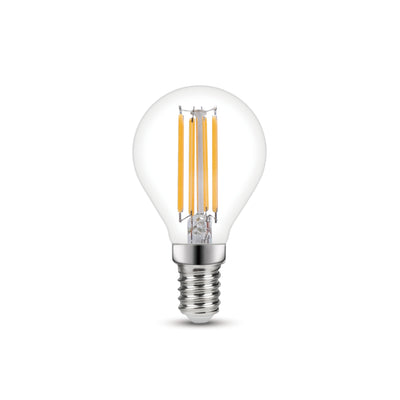 LED BULB E14=60W SPHERE TRANSPARENT WARM LIGHT