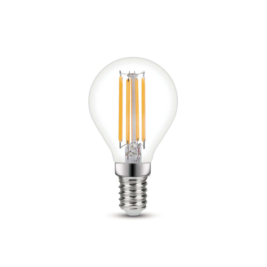 LED BULB E14=60W SPHERE TRANSPARENT WARM LIGHT