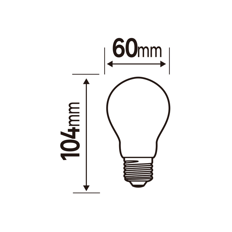 3 LED BULBS E27=100W DROP FROSTED WARM LIGHT