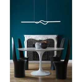 ESTAR ALUMINIUM CHANDELIER WHITE L97CM LED 32W NATURAL LIGHT