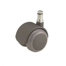 50 MM DIAMETER SWIVEL TWIN WHEEL WITH 11 MM SMOOTH AXLE
