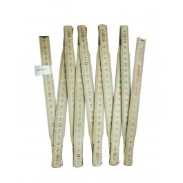 DOUBLE WOODEN TAPE MEASURE, 2-SIDED GRADATION
