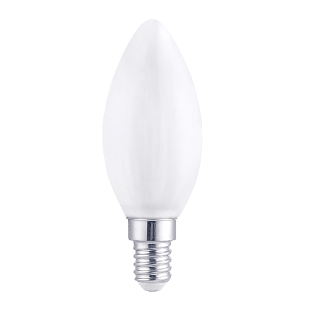 LED BULB E14=60W CANDLE FROSTED WARM LIGHT