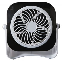 MINI FAN WITH USB 10 CM 3W PLASTIC BLACK