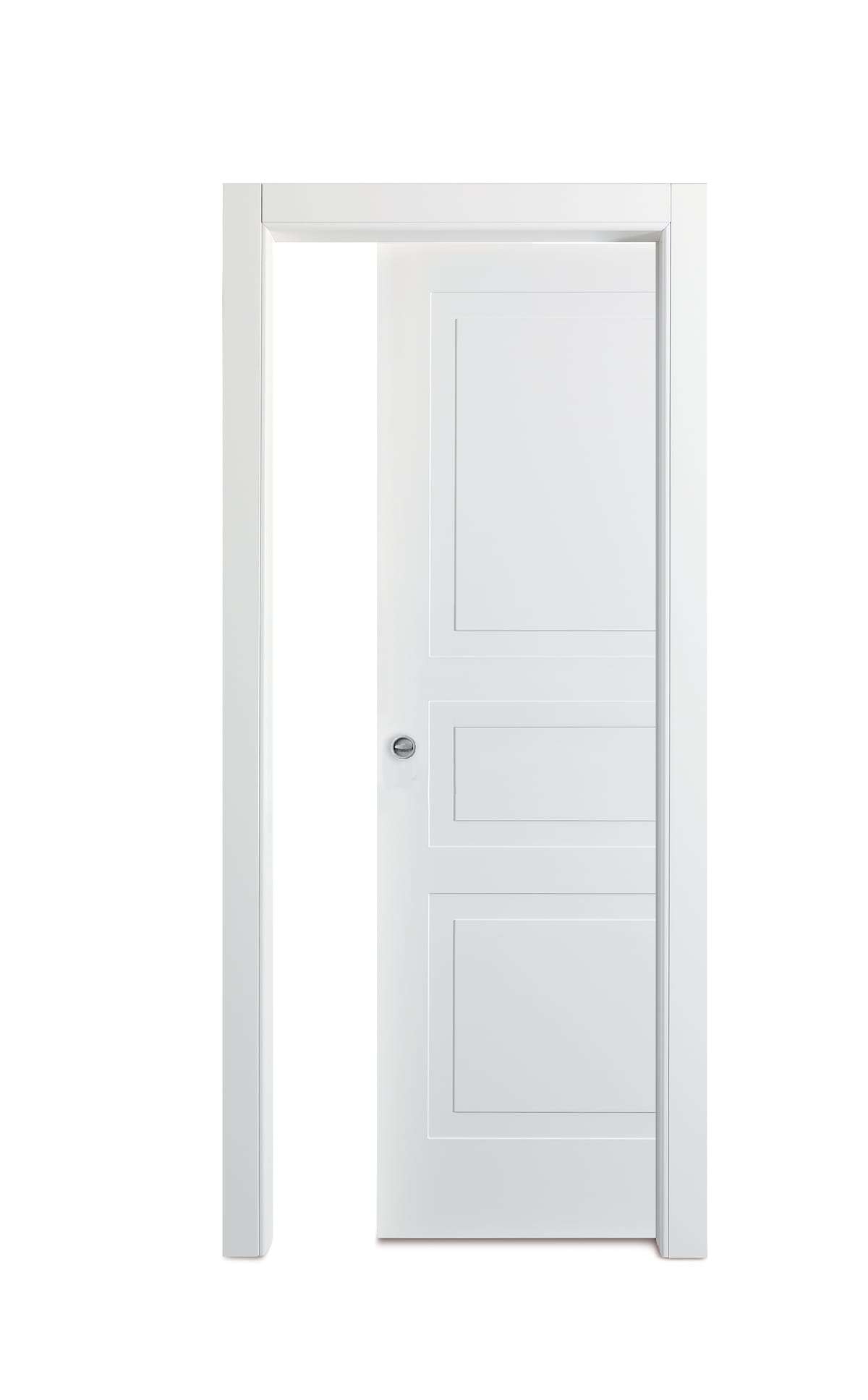 INTERIOR WALL SLIDING DOOR CLASS 210X80 WHITE LACQUERED